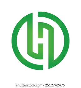 letter H and letter D logo , simple and clean