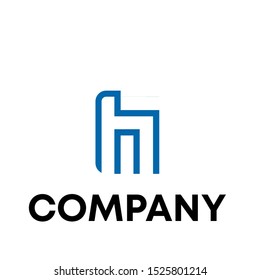 letter H design vector template sign