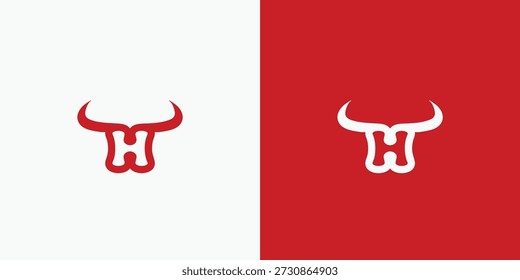 Letra H Logo Devil Horn