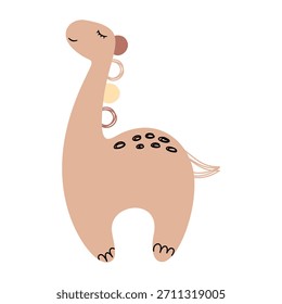 Letter H Dinosaur Vector – Simple Flat Dino Shape Illustration
