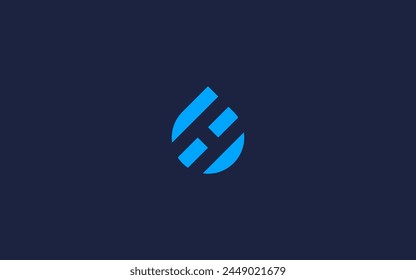 letter h with drops logo icon design vector design template inspiration