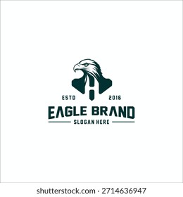 Letter H Eagle Logo Design Vector Template