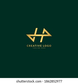 Buchstabe H. Eleganter Logotypvektor. Minimalkonzept