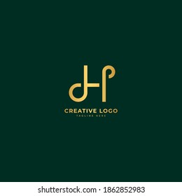 Letter H. Elegant logotype vector. Minimalist concept