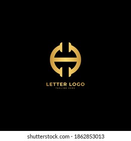 Letter H. Elegant logotype vector. Minimalist concept