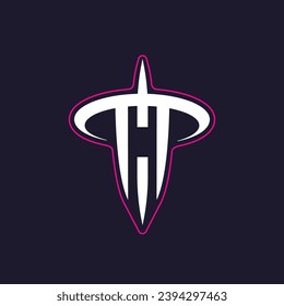 Letter H esports gamers logo template, Esport symbol design