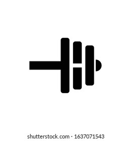 Letter H Fitness Gym Logo Design. Barbel Sports Vector Icon. 
