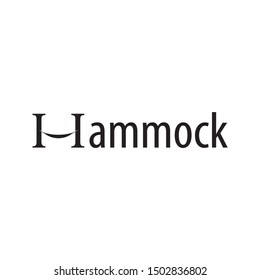 Letter H Hammock Logo Design Template