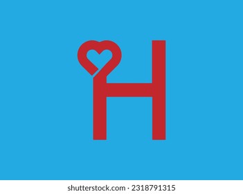Letter h hard  Logo Symbol Template Vector and illustration,