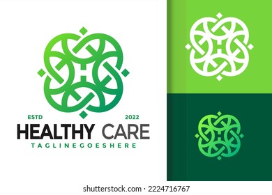 Letter H Healthy Clover Logo Design, brand identity logos vector, modern logo, Logo Designs Vector Illustration Template