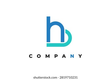 Letter H Heart Monogram Logo Creative Modern Line Art Business Symbol