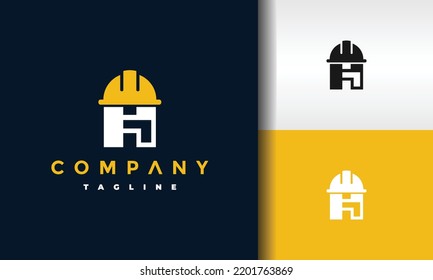 Helmbaulogo für Buchstaben H