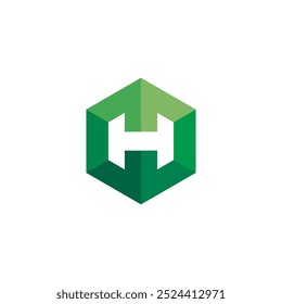 Letter H Hexagon Logo Design Vektor Vorlage