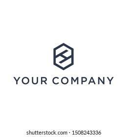 Letter H hexagon logo for multiple business