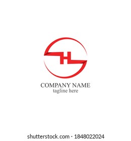 plantilla de diseño del logotipo del vector de letra h hexagón