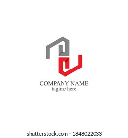 letter h hexagon vector logo design template