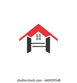 letter h with home logo