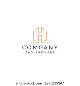 Letter H Home logo type vector design illustration
