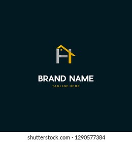 Letter H Home Property Realty Abstract Creative Monogram Business Logo