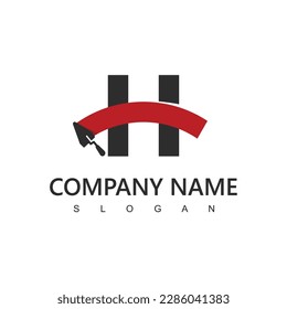 Letter H, Home Repair and Service Logo