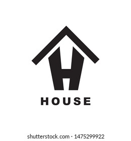 Letter H House Logo Stock Vector (Royalty Free) 1475299922 | Shutterstock