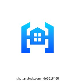 Letter H For House Logo