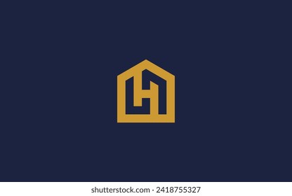 letter h with house logo icon design vector design template inspiration