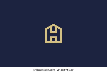 letter h with house logo icon design vector design template inspiration