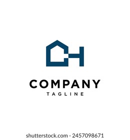 Letter H House logo icon vector template.eps