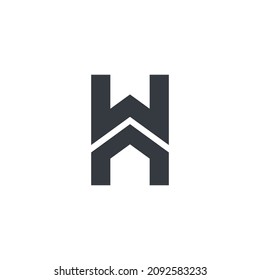 Letter H House Logo Template - Vector Illustration