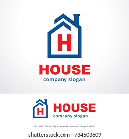 Letter H House Logo Template Design Vector, Emblem, Design Concept, Creative Symbol, Icon