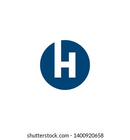 letter H icon logo design concept
