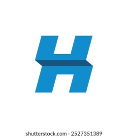 Letra H Icon Vector Logo Plantilla