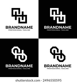 Letter H Infinity Logo Set, geeignet für jedes Unternehmen mit H-Initialen