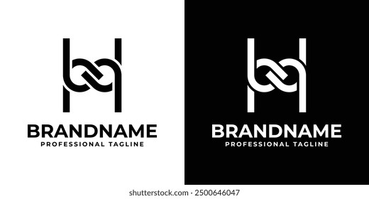 Letter H Infinity Logo, suitable for any business with H initial