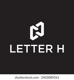 letra h , letra inicial h logotipo diseño alfabeto icono vector imagen