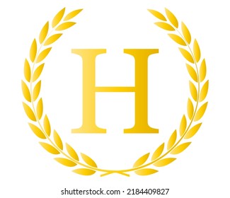 Letter H Initial Luxurious Brand Logo Template