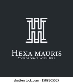 Letter H initial Monogram. Luxury, simple, minimal and elegant Logo Template, minimal logo. Abstract emblem. Best identity for luxury brand, hotels, boutiques, jewelry, Fashion, cosmetics and stores.