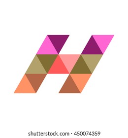 Letter H isometric logo design



