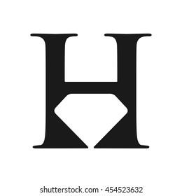 Letter H Jewelry Logo Stock Vector (Royalty Free) 454523632 | Shutterstock