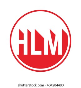 letter H, L, and M logo vector.