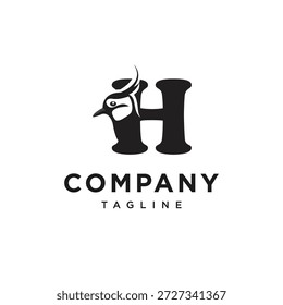 Buchstabe H-Logo-Symbol, Vektor
