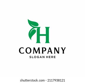 Buchstabe H mit Logo-Design