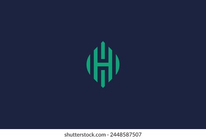 letter h with leaves logo icon design vector design template inspiration