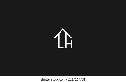 Letter H LH HL in vector for Real Estate , Property and Construction Logo design for business corporate sign. Minimal logo design template on white background.
