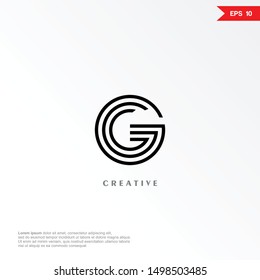 Letter H line logo design. Creative minimalism logotype icon symbol. eps10