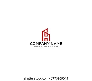 Letter H line logo design. Linear creative minimal monochrome monogram symbol. Universal elegant vector sign design. Premium business logotype. Graphic alphabet symbol for corporate business identity