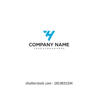 Diseño del logotipo de la línea H de la letra. Símbolo monocromático monocromático lineal creativo mínimo. Diseño universal elegante de señalización vectorial. Logotipo de negocio premium. Símbolo gráfico del alfabeto para la identidad empresarial