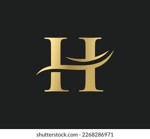 Letter I I or H Linked Logo