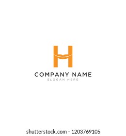 Letter H with lip Logo Template Design Vector, Emblem, Design Concept, Creative Symbol, Icon